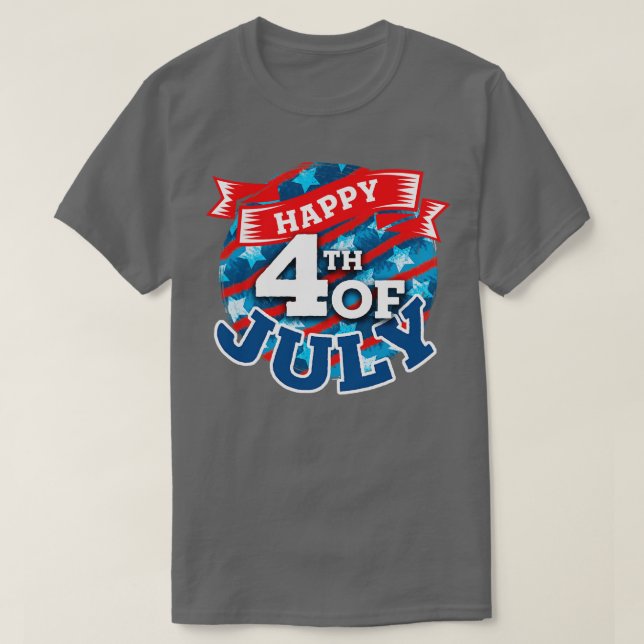 T-shirt Joyeux 4 juillet (4) (Design devant)