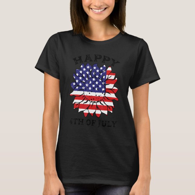 T-shirt Joyeux 4 juillet Amérique (Devant)