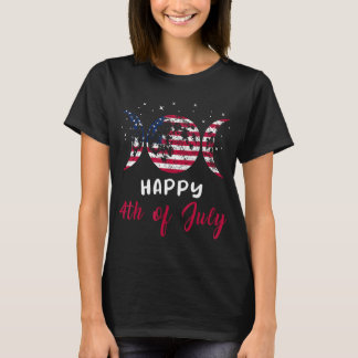T-shirt Joyeux 4 juillet Amérique USA Drapeau patriotique