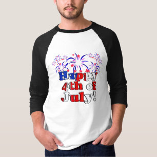 T-shirt Joyeux 4 juillet avec Fireworks