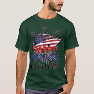 T-shirt Joyeux 4 juillet Croisière Groupe de jumelage Fami