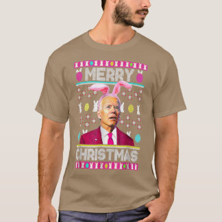 T-shirt Joyeux 4 juillet Drôle Joe Biden Porte Bunny Ear E