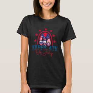 T-shirt Joyeux 4 juillet Gnomes Rainbow Patriotic America