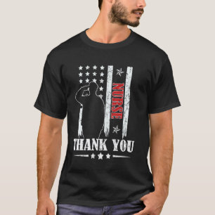 T-shirt Joyeux 4 juillet Infirmière Drapeau Américain Jour