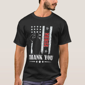 T-shirt Joyeux 4 juillet Infirmière Drapeau Américain Jour