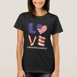 T-shirt Joyeux 4 juillet jour de l'indépendance Collège En