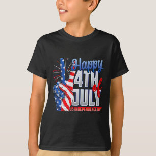 T-shirt Joyeux 4 juillet Jour de l'Indépendance Drapeau pa