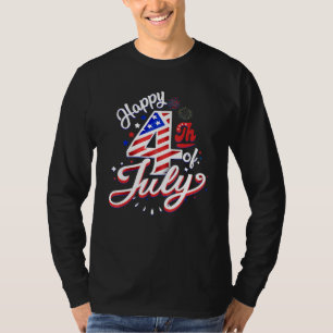 T-shirt Joyeux 4 juillet Patriotique Américain Drapeau amé