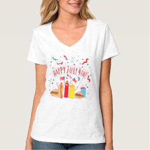 T-shirt Joyeux 4 juillet Pique-nique
