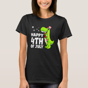 T-shirt Joyeux 4 juillet T Rex Dino Dinosaure Bébé Tout-Pe