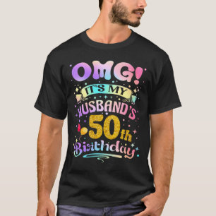 T-shirt Joyeux 50 ans à mon mari - 50 ans de bonheur