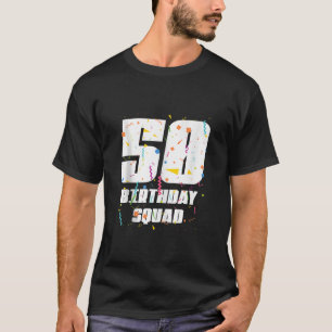 T-shirt Joyeux 50e anniversaire Squad Joyeux 50 ans Annive