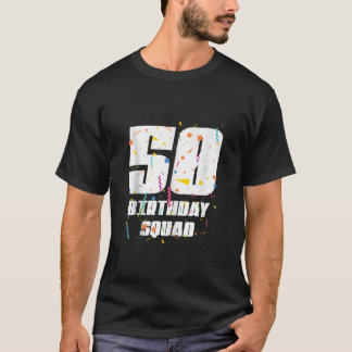 T-shirt Joyeux 50e anniversaire Squad Joyeux 50 ans Annive