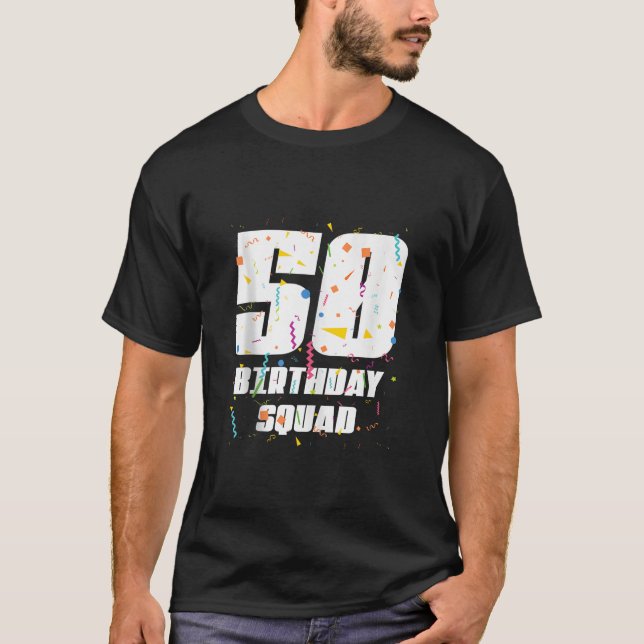 T-shirt Joyeux 50e anniversaire Squad Joyeux 50 ans Annive (Devant)