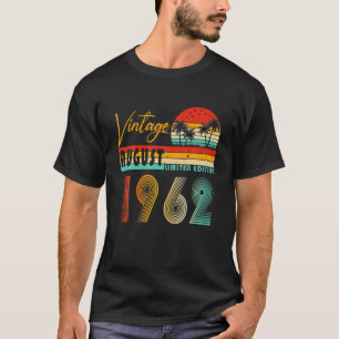 T-shirt Joyeux 59E Anniversaire Vintage Août 1962 59 Ans O