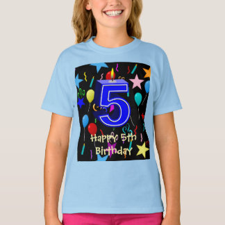 T-shirt Joyeux 5e Anniversaire Garçon
