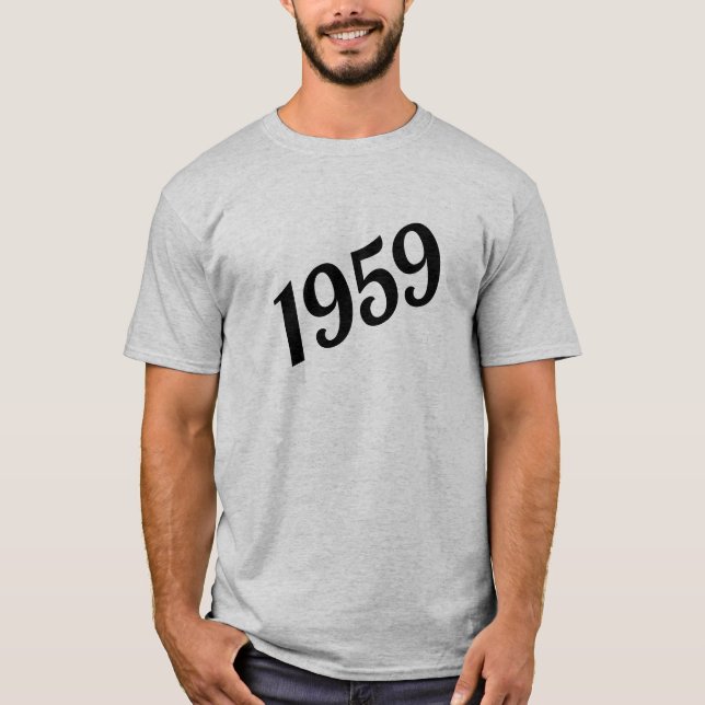 T-shirt Joyeux 60e Anniversaire 1959 (Devant)