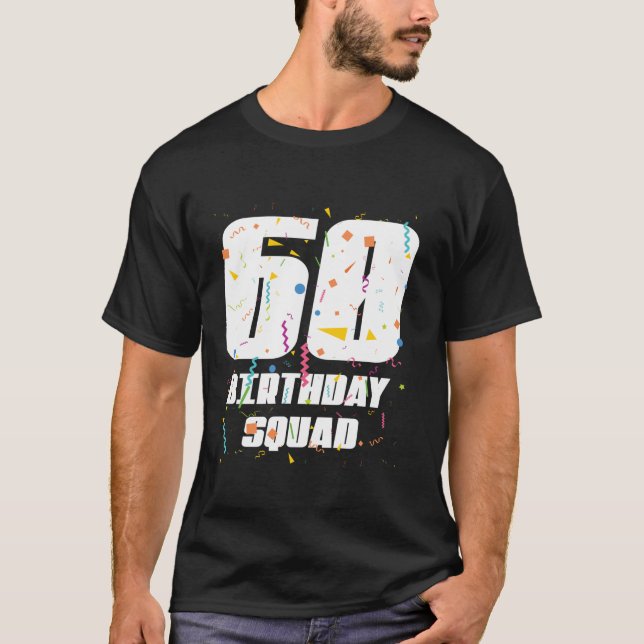 T-shirt Joyeux 60e anniversaire Squad Joyeux 60 ans Annive (Devant)