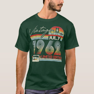 T-shirt Joyeux 60e anniversaire Vintage juillet 1962 60 an