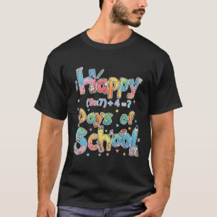 T-shirt Joyeux 67 Jours D'école Équation Mathématique Prof