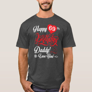T-shirt Joyeux 69e anniversaire Papa Papa Papa Papa Père 6