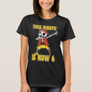 T-shirt Joyeux 6e anniversaire 6 ans Pirate 6e anniversair