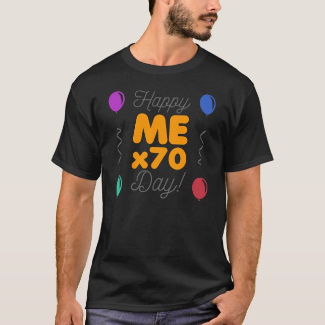 T-shirt Joyeux 70e anniversaire (Devant)