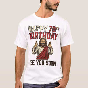 T-shirt Joyeux 70e Anniversaire À Bientôt Vintage Shirt