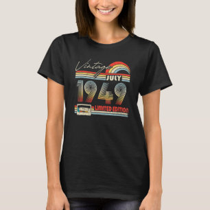 T-shirt Joyeux 73e anniversaire Vintage juillet 1949 73 an