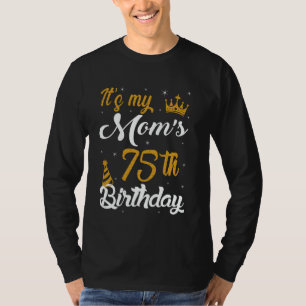 T-shirt Joyeux 75e Anniversaire à Ma Mère 1950 75 Ans
