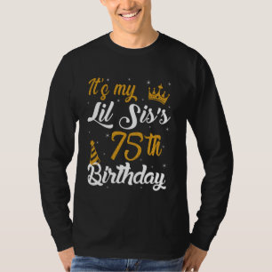 T-shirt Joyeux 75e anniversaire à ma PETITE SOEUR 1950 75