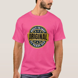 T-shirt Joyeux 77e anniversaire, 77 ans, Jour à retenir