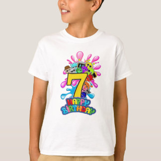 T-shirt Joyeux 7e anniversaire Sprunki - Simon Funbot Oren