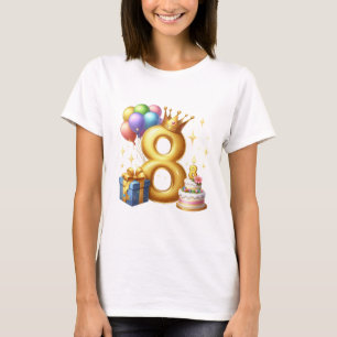 T-shirt Joyeux 8e Anniversaire