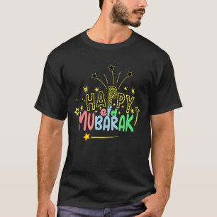 T-shirt Joyeux Aïd el-Fitr Moubarak Kareem Aïd musulman