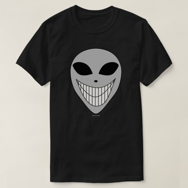 T-shirt Joyeux Alien sourire dents science-fiction cosmiqu (Design devant)