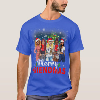 T-shirt Joyeux amis Noir Afro Africain Fier Père Noël Xm
