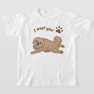 T-shirt Joyeux Amoureux des chiens Pekingese Je Vous Oubli