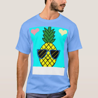 T-shirt Joyeux ananas avec lunettes de soleil