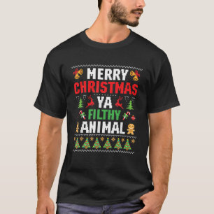 T-shirt Joyeux animal de Noël sale Ya laide Sweater Styl
