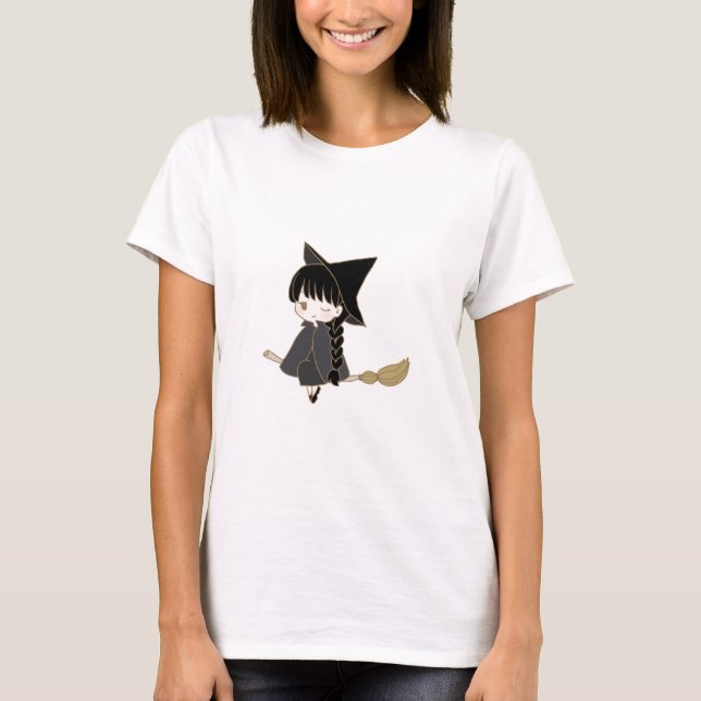 T-shirt Joyeux Anime Witch of Halloween (Devant)
