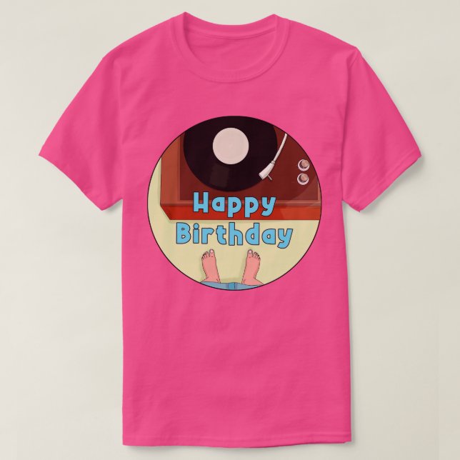 T-shirt Joyeux anniversaire (Design devant)