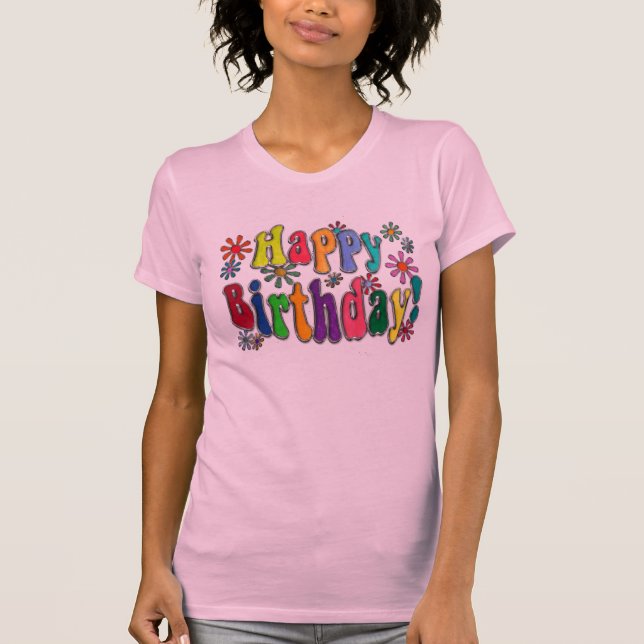 T-shirt Joyeux anniversaire (Devant)
