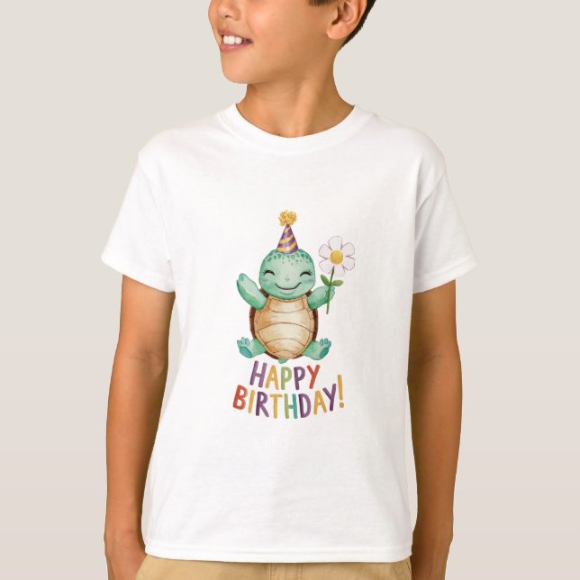 T-shirt Joyeux anniversaire (Devant)
