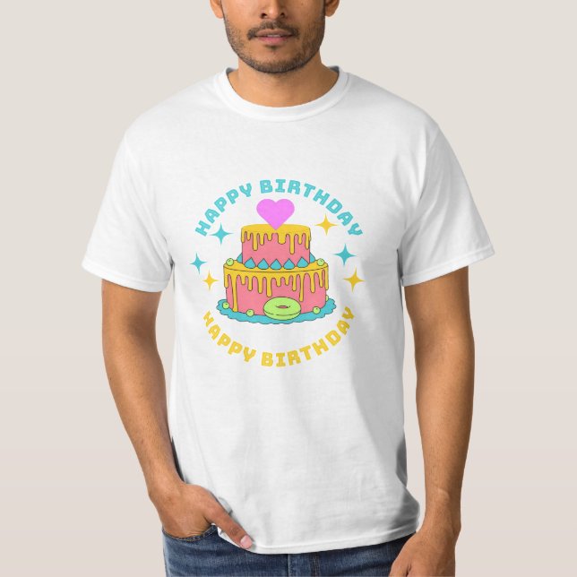 T-shirt Joyeux anniversaire (Devant)