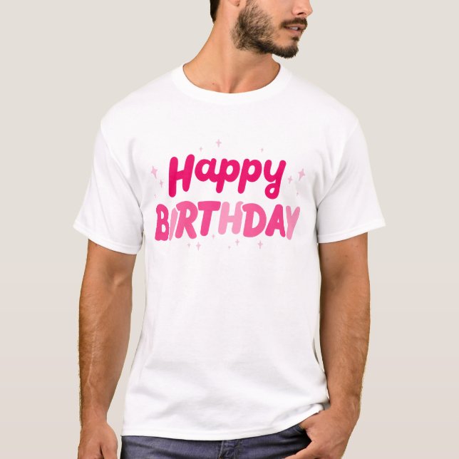 T-shirt Joyeux anniversaire (Devant)