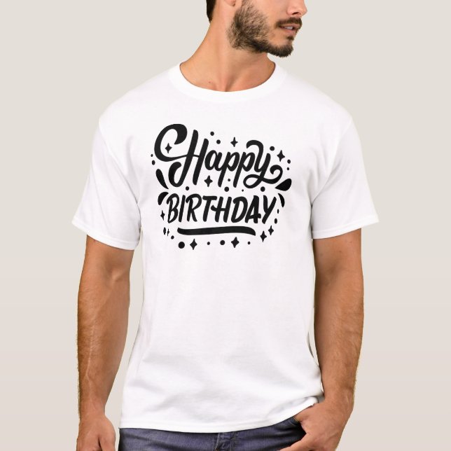 T-shirt Joyeux anniversaire (Devant)