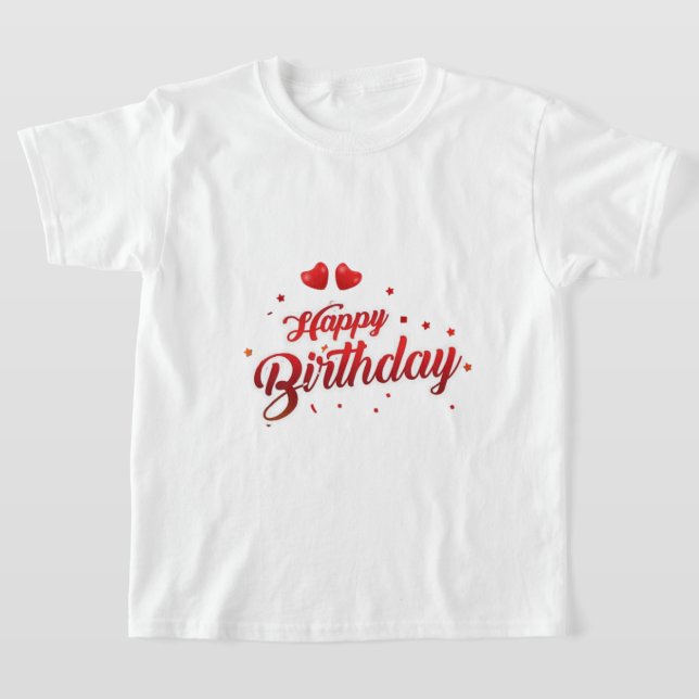 T-shirt Joyeux anniversaire (Poser)