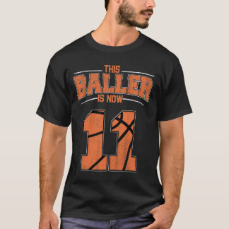 T-shirt Joyeux anniversaire 11e 11 ans Basketball Boys El