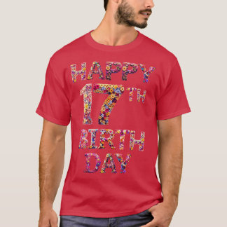 T-shirt Joyeux anniversaire 17e